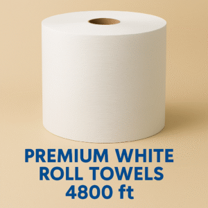PRemium white paper towel roll 4800 linear feet
